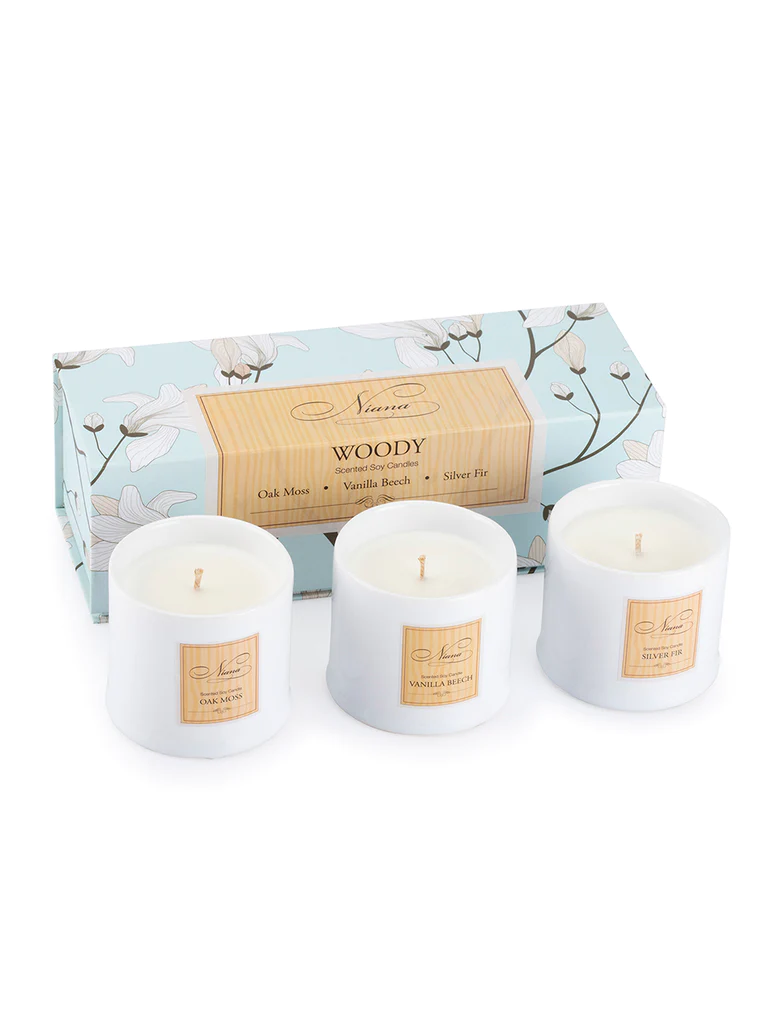 Niana Woody Set of 3 Candles